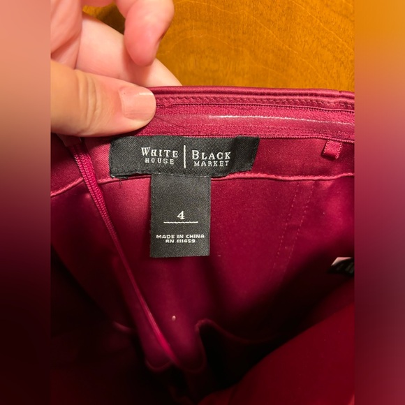 Delicious Raspberry Colored Mini Dress with Architectural Details | size 4 - Picture 4 of 4